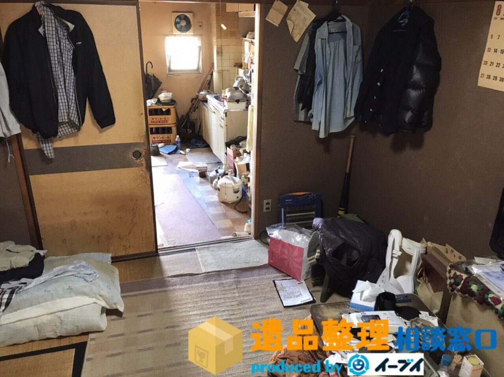 2017年10月11日大阪府高槻市で遺品整理に伴い家財道具や遺品処分をしました。写真2
