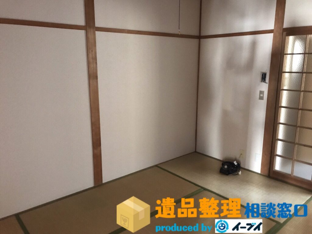 2017年10月20日大阪府箕面市で遺品整理に伴い和室を中心に片付けさせていただきました。写真5