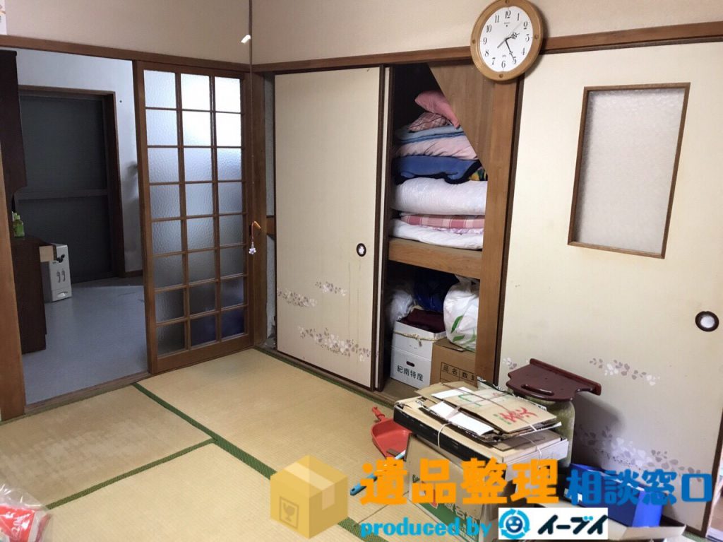 2017年10月20日大阪府箕面市で遺品整理に伴い和室を中心に片付けさせていただきました。写真2