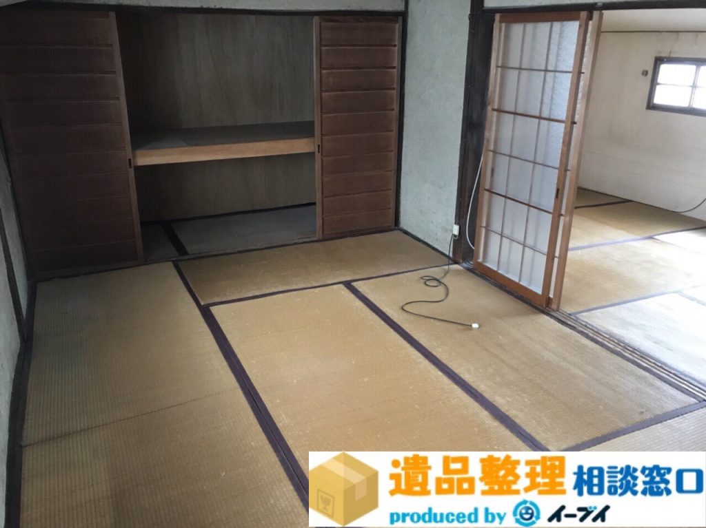 2017年11月22日奈良県桜井市で遺品整理に伴い家具処分や遺品処分をしました。写真1