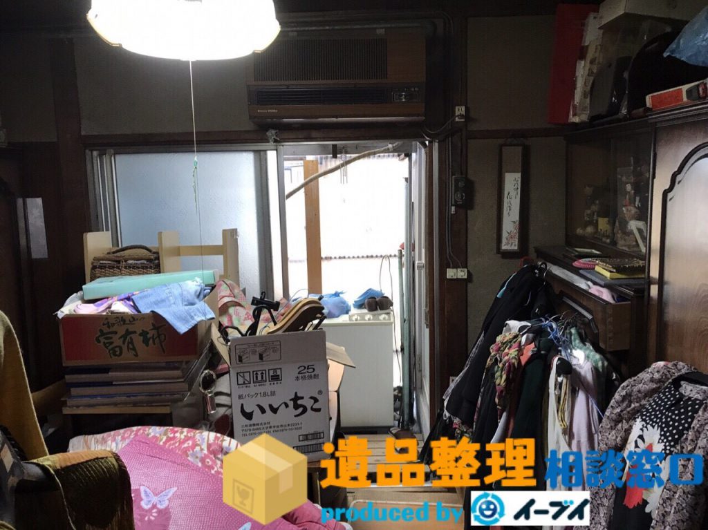 2017年11月29日和歌山県和歌山市で遺品整理に伴う家具処分や衣類処分をしました。写真3