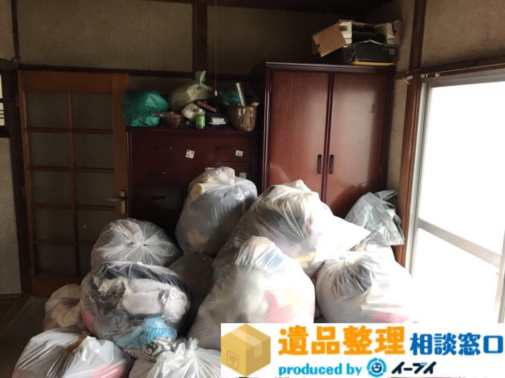 2018年1月4日奈良県五條市で遺品整理の依頼で家具や衣類などの処分。写真3