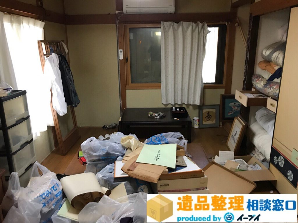 2017年12月19日奈良県大和高田市で遺品整理に伴う家具処分や片付けをしました。写真2