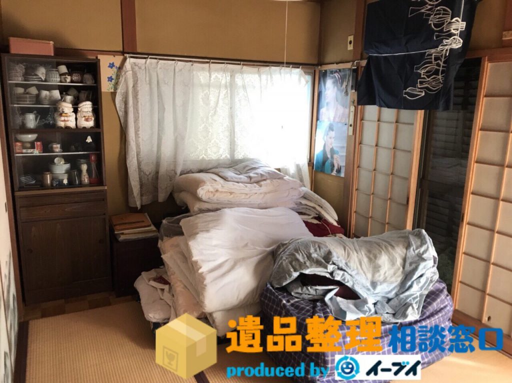 2018年1月30日大阪府泉佐野市で遺品整理に伴う布団や生活用品の処分。写真5