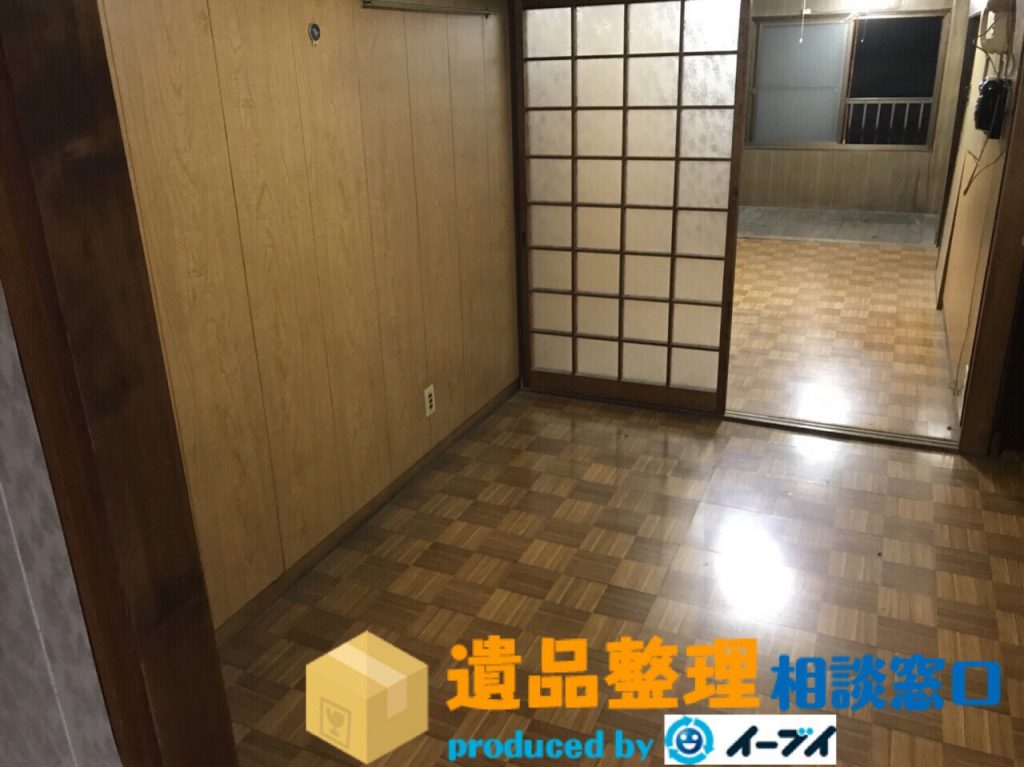 2018年1月25日大阪府寝屋川市で遺品整理の作業をし家具処分をしました。写真3