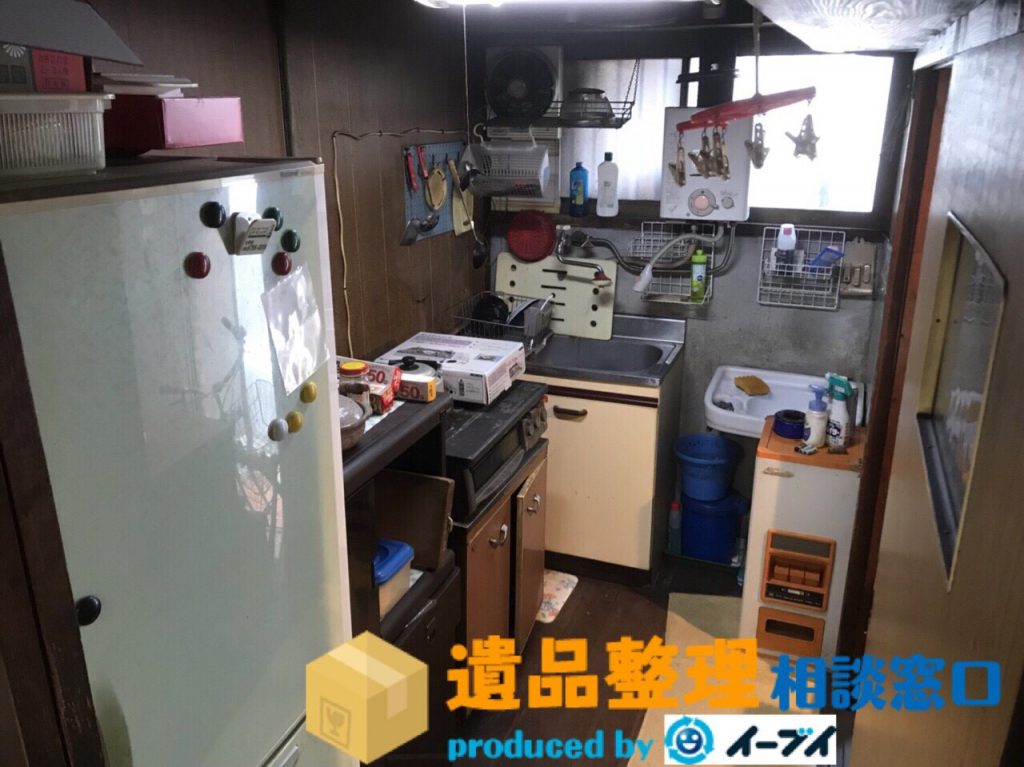 2018年1月27日兵庫県芦屋市で遺品整理の作業で台所や玄関先の片付けをしました。写真6