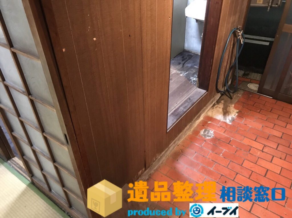 2018年1月27日兵庫県芦屋市で遺品整理の作業で台所や玄関先の片付けをしました。写真3