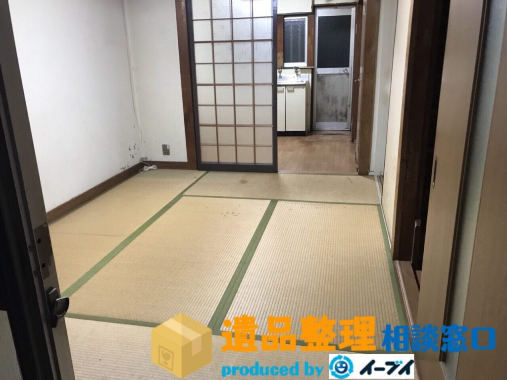 2018年2月6日大阪府箕面市で遺品整理の依頼で部屋の家財処分をしました。写真5