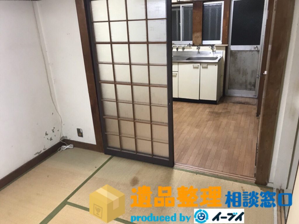 2018年2月6日大阪府箕面市で遺品整理の依頼で部屋の家財処分をしました。写真1