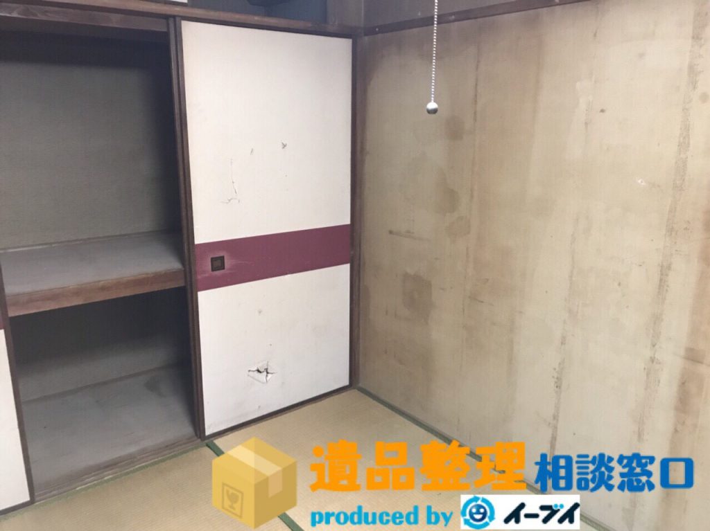 2018年2月11日奈良県生駒市で遺品整理の作業で押し入れの中身や家具処分をしました。写真2