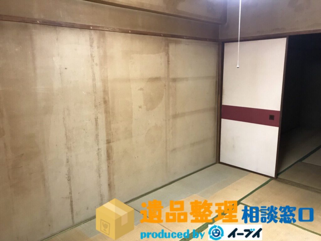 2018年2月11日奈良県生駒市で遺品整理の作業で押し入れの中身や家具処分をしました。写真6