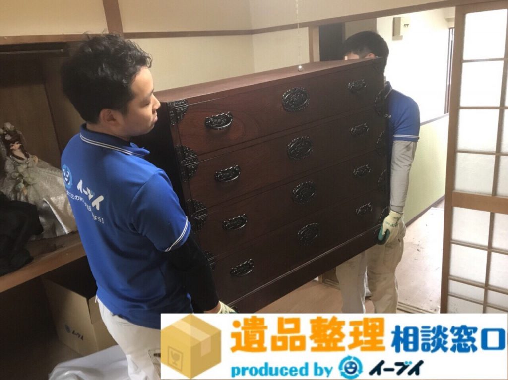 2018年3月11日大阪府泉南市で遺品整理に伴い大型家具や電化製品を処分しました。写真3