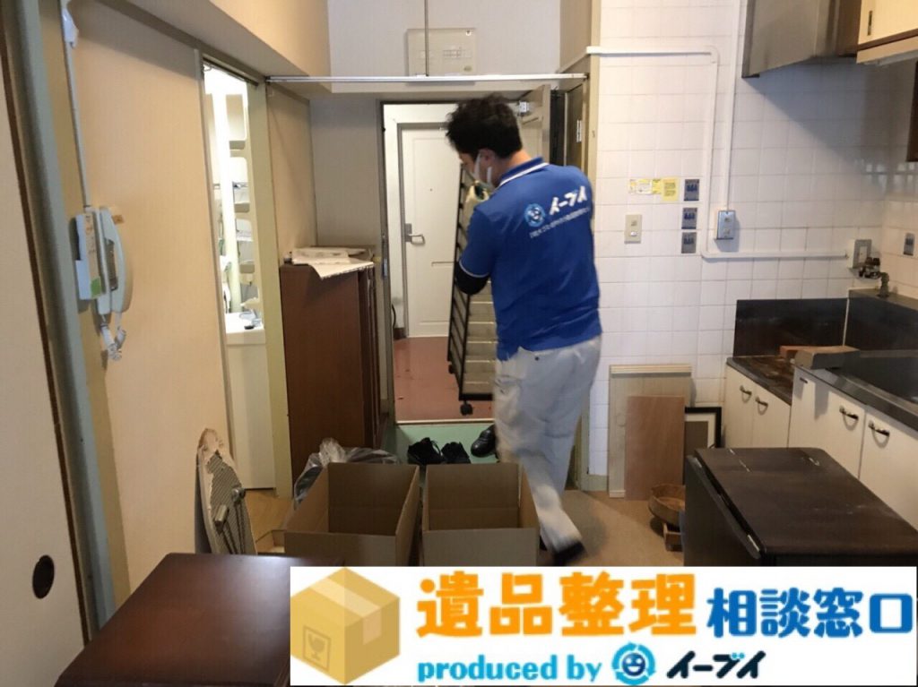 2018年4月9日大阪府四条畷市で遺品整理に伴い家財道具の処分をしました。写真1