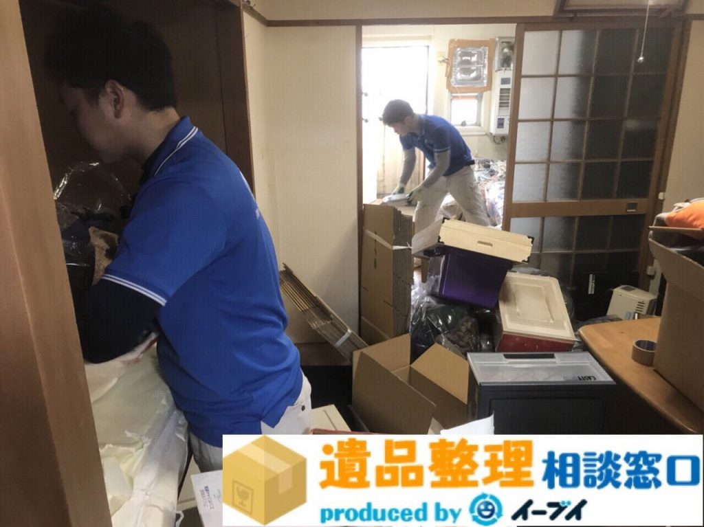 2018年4月24日大阪府和泉市で大型家具や押入れの生活用品の遺品整理をしました。写真1
