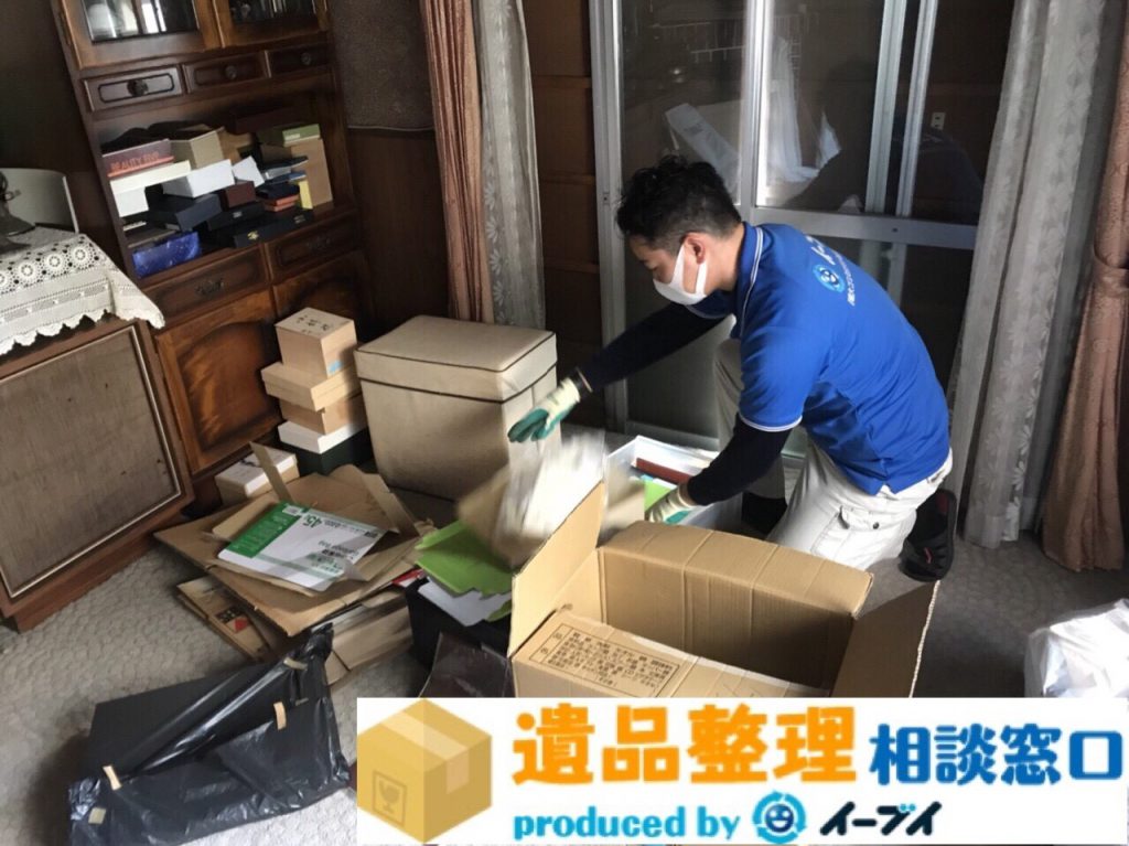 2018年4月10日大阪府松原市で家具や書籍など遺品整理で片付け処分をしました。写真1