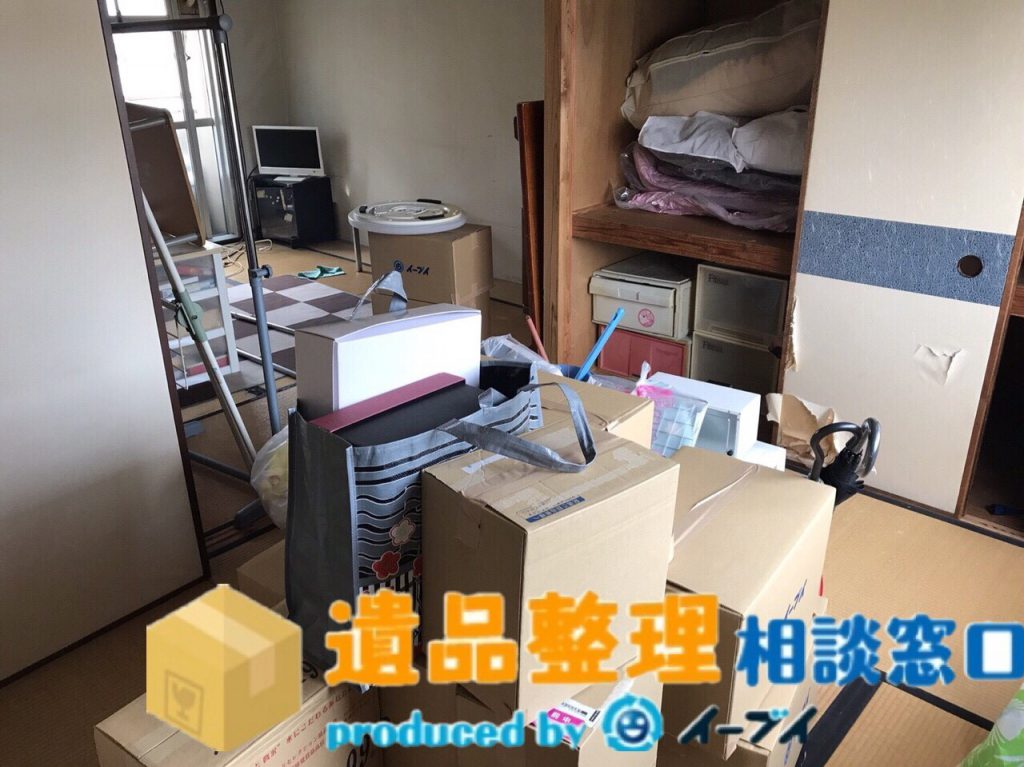 2018年5月21日大阪府堺市で遺品整理に伴う家財道具の処分や片付け作業の様子。写真3