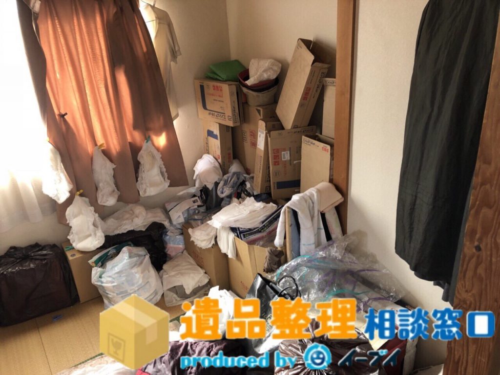 2018年5月27日大阪府柏原市で遺品整理に伴い生活ゴミや衣類の処分をさせていただきました。写真2