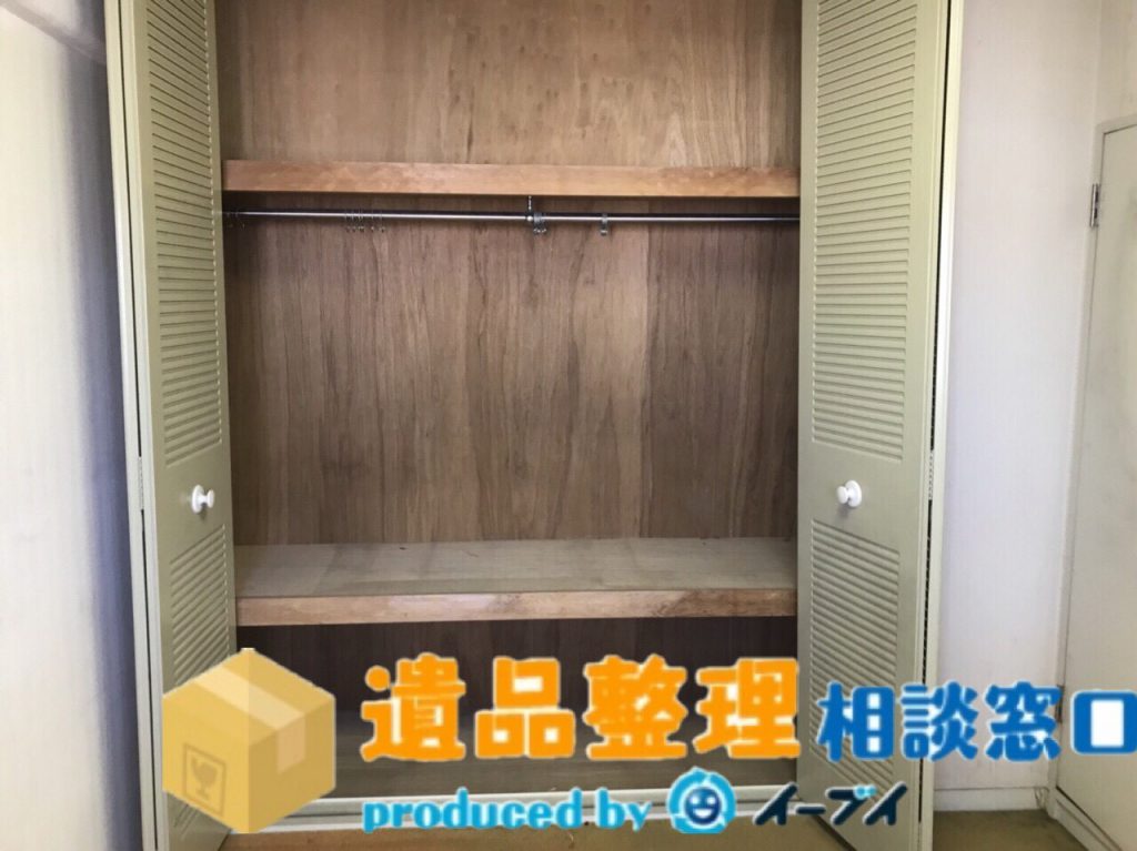 2018年5月18日大阪府高槻市で遺品整理に伴い押し入れや物置の片付け作業をさせていただきました。写真2