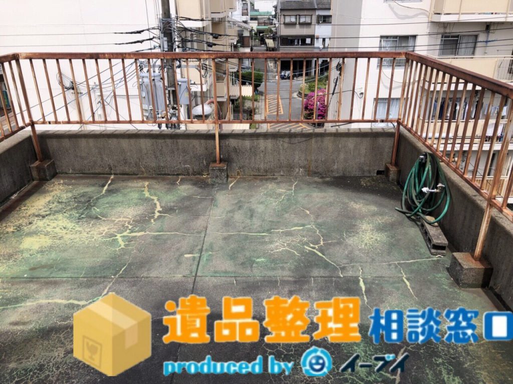 2018年6月26日奈良県大和高田市で遺品整理に伴いベランダの洗濯機などの処分をさせていただきました。写真3