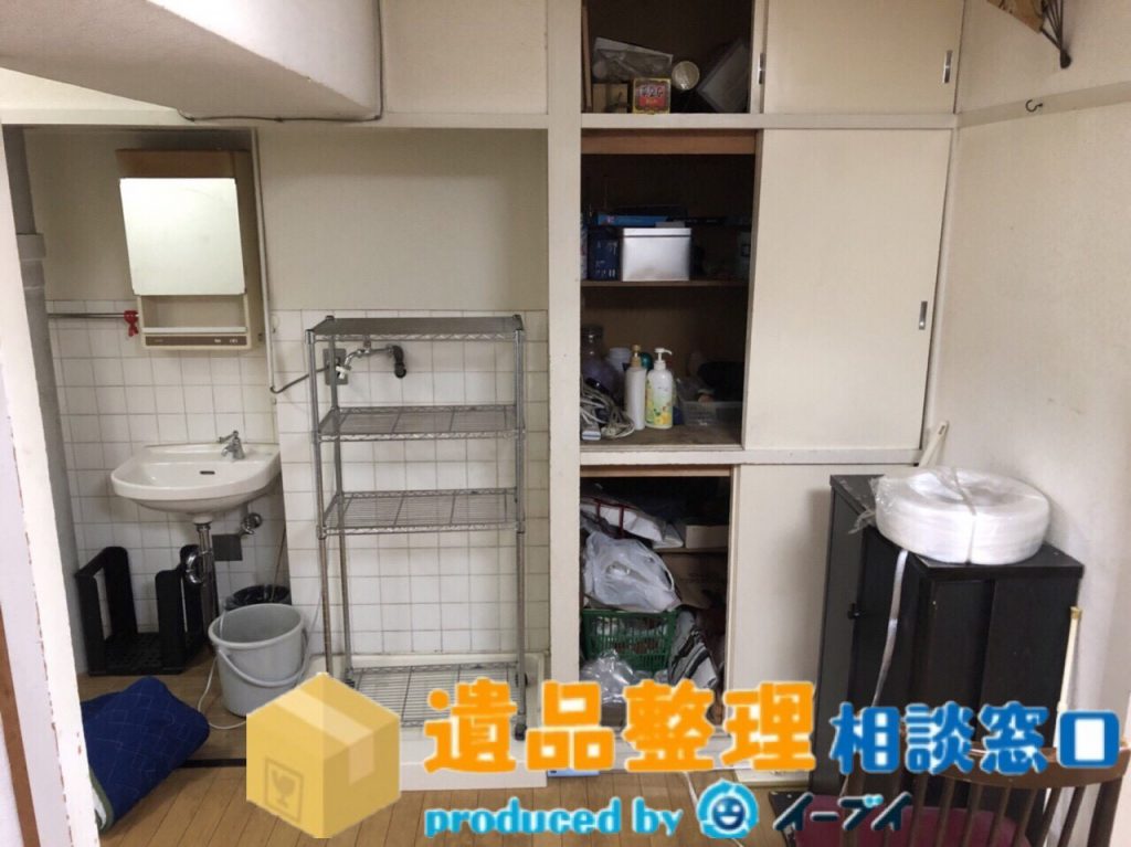 2018年7月2日京都府長岡京市で遺品整理に伴いキッチンの片付けや冷蔵庫の処分をさせて頂きました。写真2