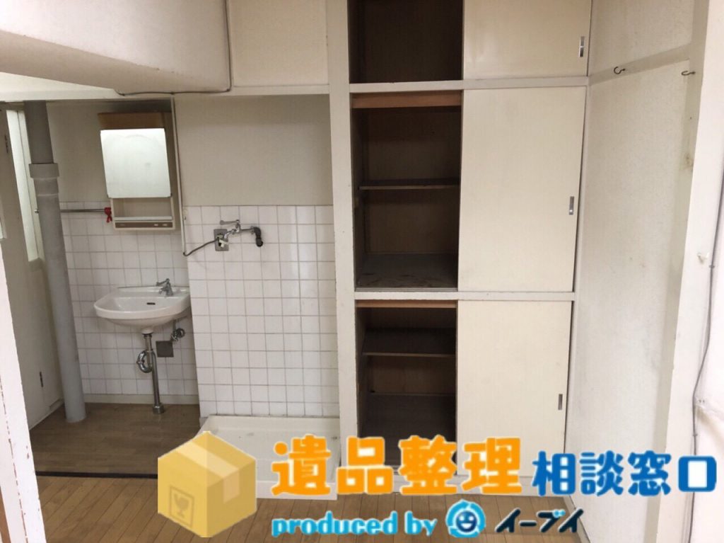 2018年7月2日京都府長岡京市で遺品整理に伴いキッチンの片付けや冷蔵庫の処分をさせて頂きました。写真1