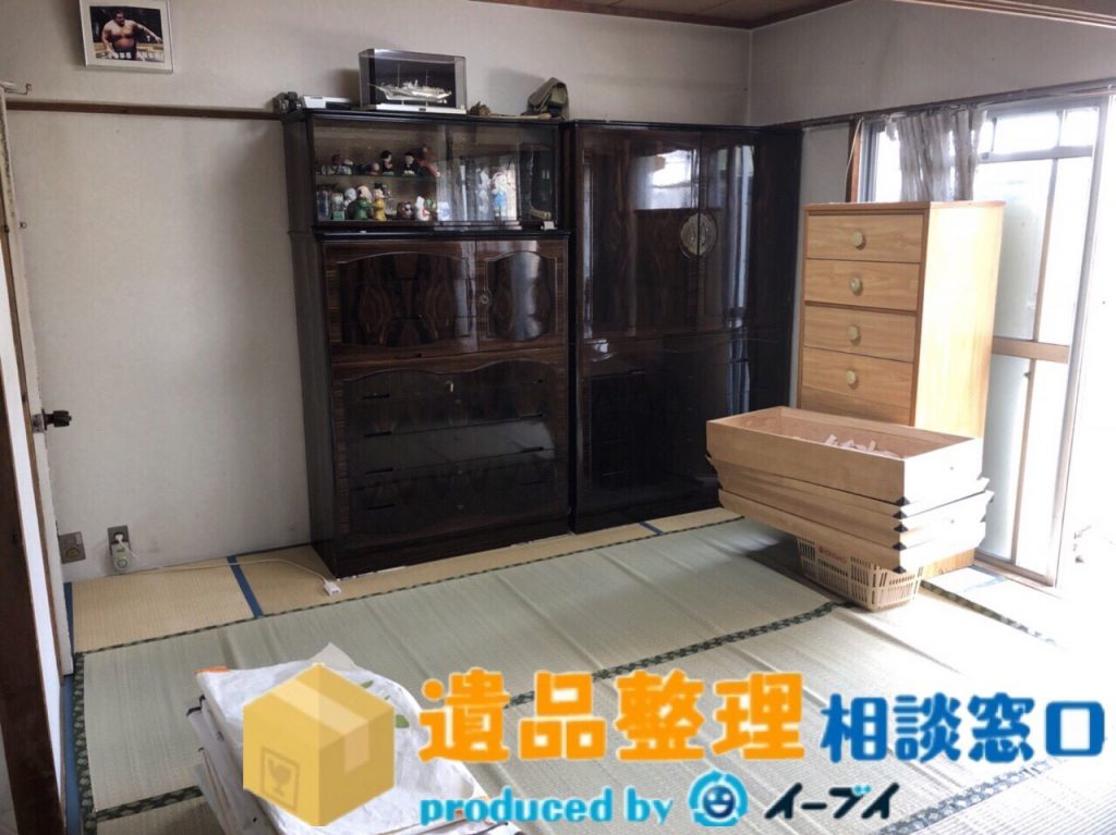 2018年6月8日兵庫県伊丹市で遺品整理に伴い婚礼家具や衣類の処仕分け作業をしました。写真4