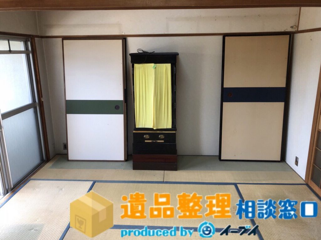 2018年6月8日兵庫県伊丹市で遺品整理に伴い婚礼家具や衣類の処仕分け作業をしました。写真1