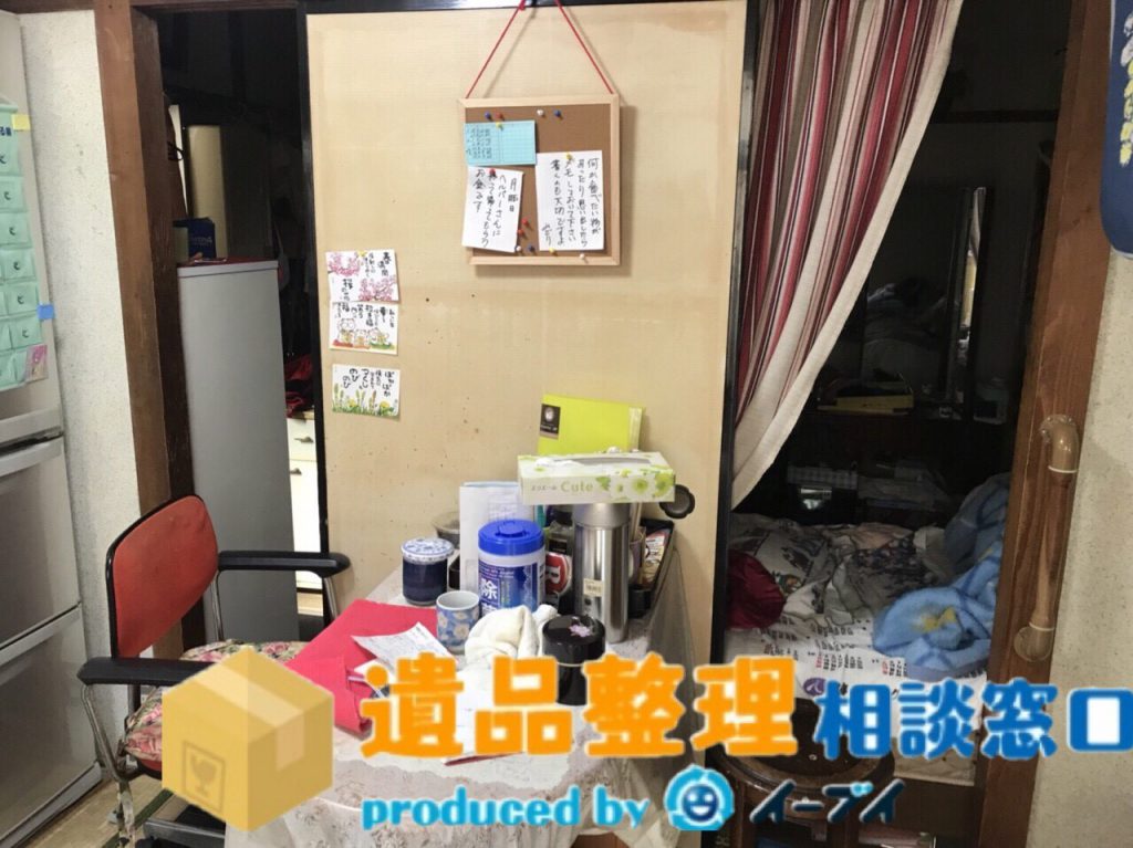 2018年8月14日大阪府八尾市で遺品整理に伴う家財処分片付け作業の様子。写真4
