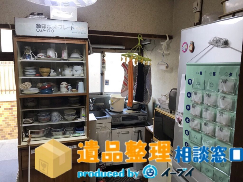 2018年7月15日兵庫県加古川市で遺品整理に伴い台所の片付けや冷蔵庫の処分をしました。写真4