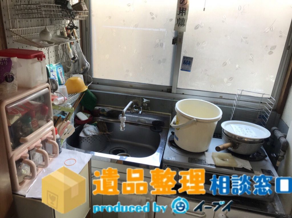 2018年7月15日兵庫県加古川市で遺品整理に伴い台所の片付けや冷蔵庫の処分をしました。写真2