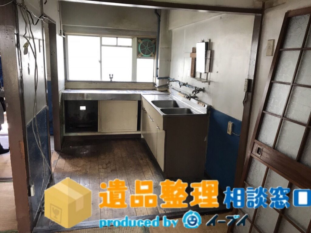 2018年7月24日兵庫県西宮市で遺品整理に伴い台所用品の処分片付けをしました。写真3