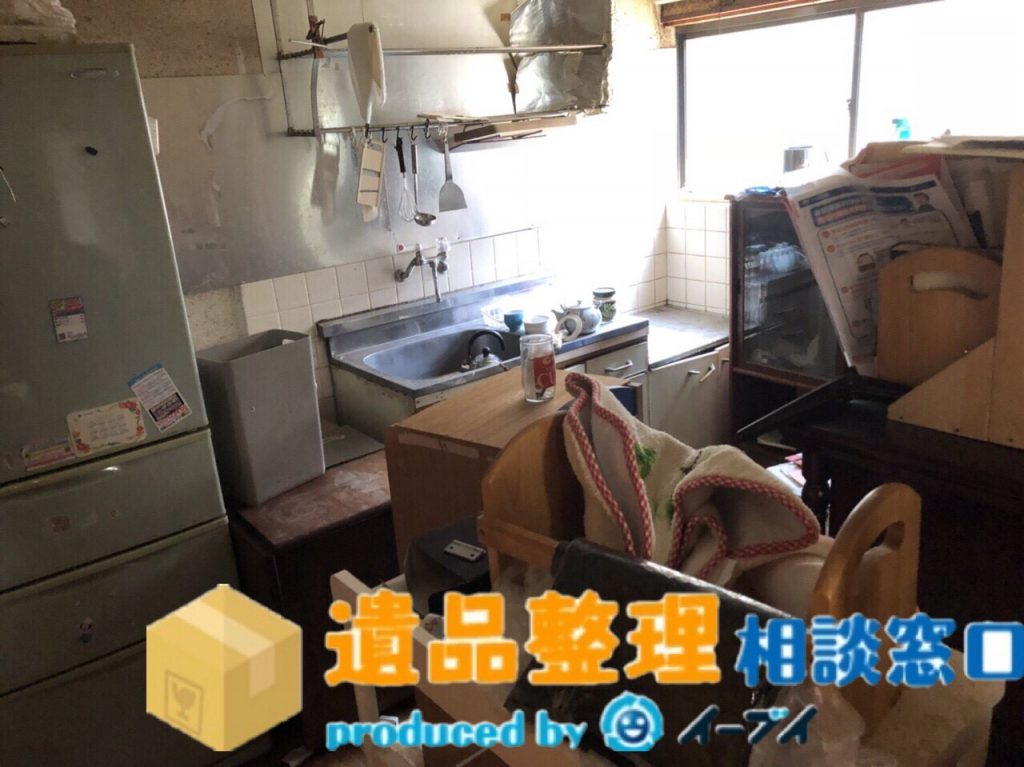 2018年8月22日大阪府門真市で遺品整理に伴い台所用品や冷蔵庫の処分をしました。写真4