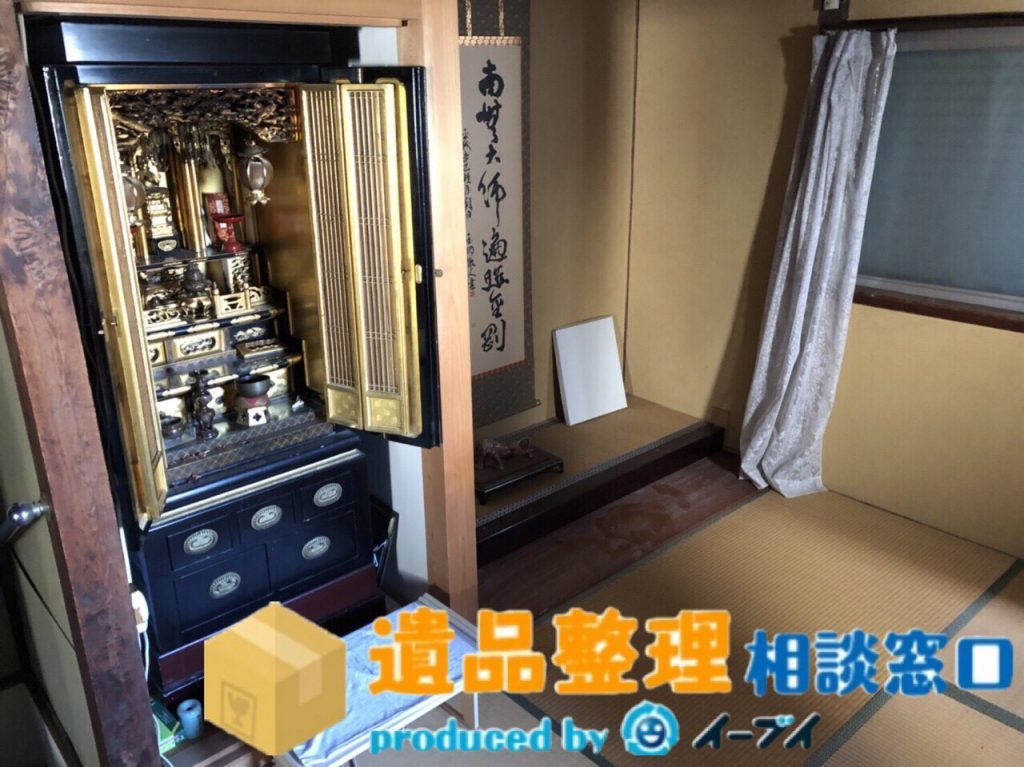 2018年8月23日兵庫県川西市で遺品尻整理に伴い、箪笥の処分や仏壇の合同供養のご依頼をいただきました。写真4