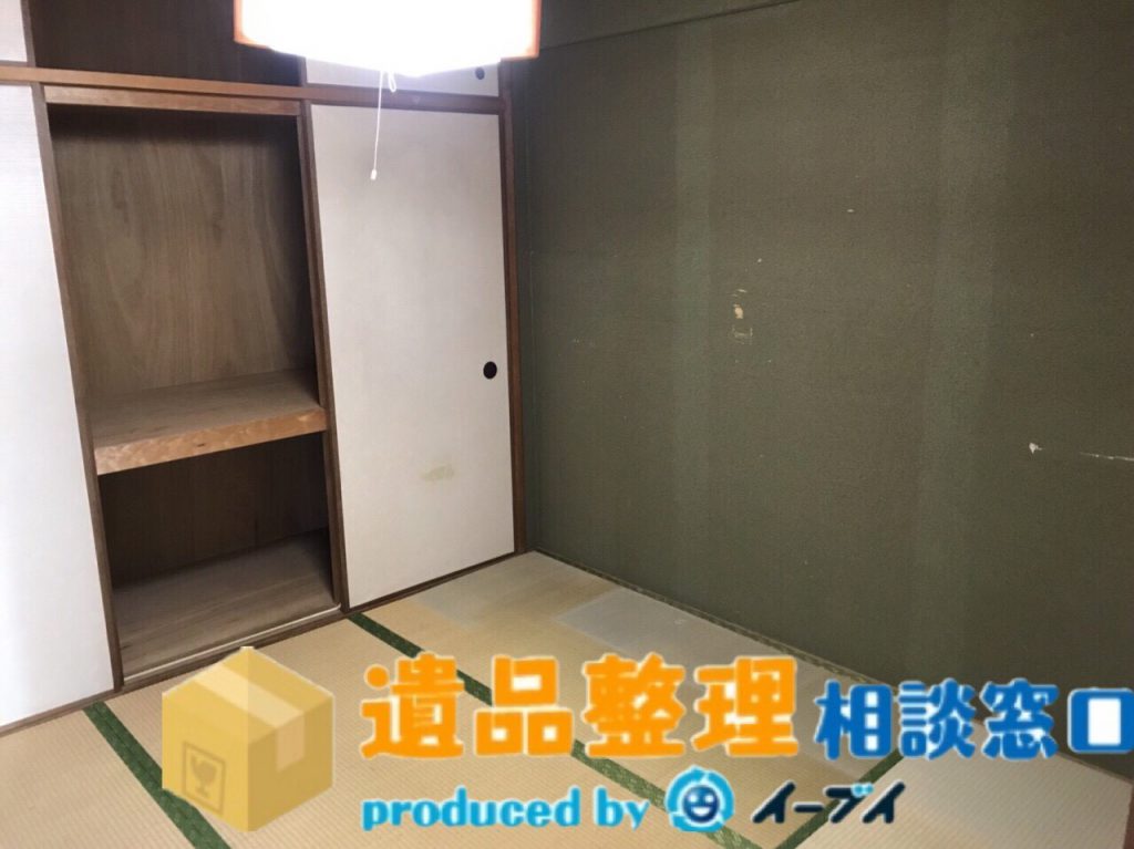 2018年7月6日大阪府豊中市で家具処分や押し入れの片付け作業の遺品整理のご依頼。写真3