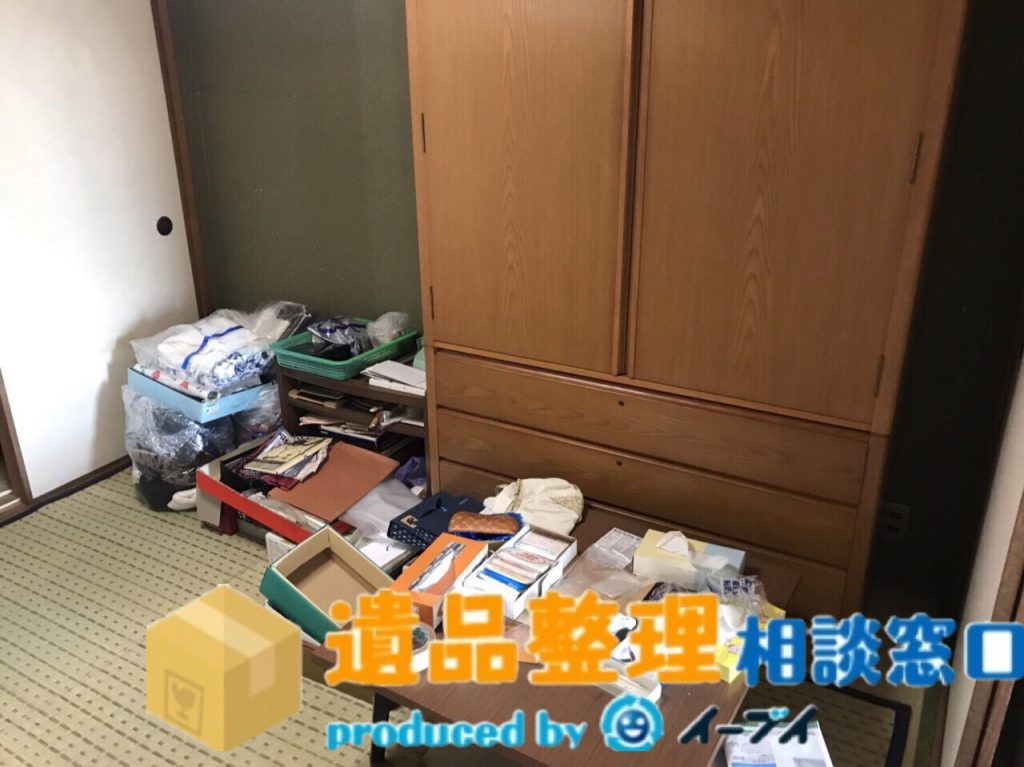 2018年7月6日大阪府豊中市で家具処分や押し入れの片付け作業の遺品整理のご依頼。写真2