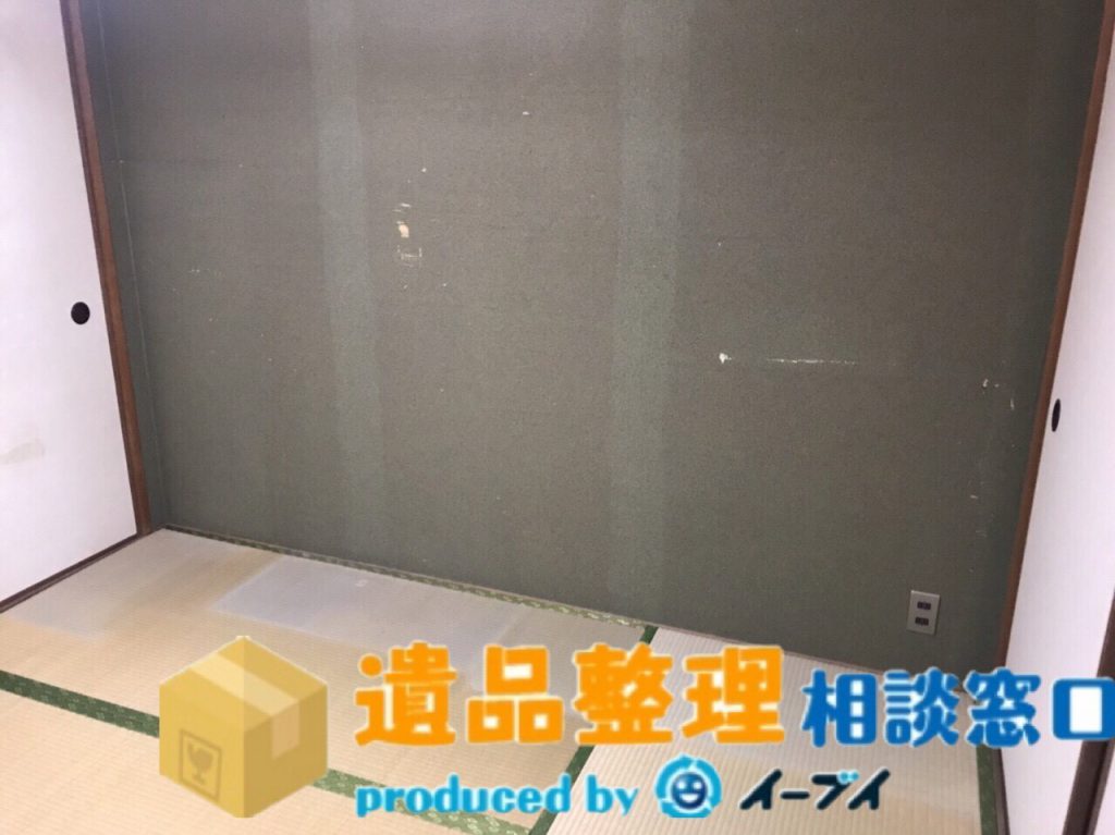 2018年7月6日大阪府豊中市で家具処分や押し入れの片付け作業の遺品整理のご依頼。写真1