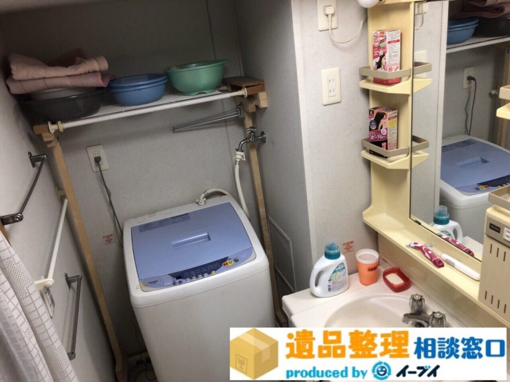 2018年8月19日大阪府豊中市で生前整理に伴い洗濯機や台所の片付け。写真4