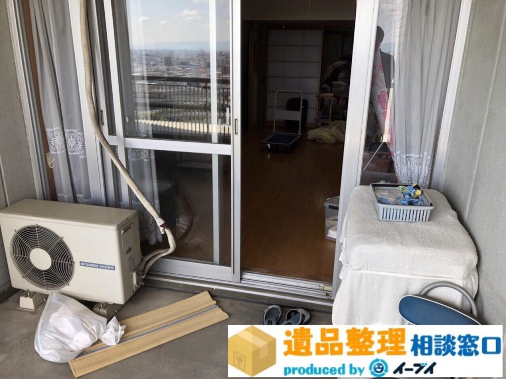 2018年8月20日大阪府枚方市で生前整理に伴いベランダの廃品の処分。写真6