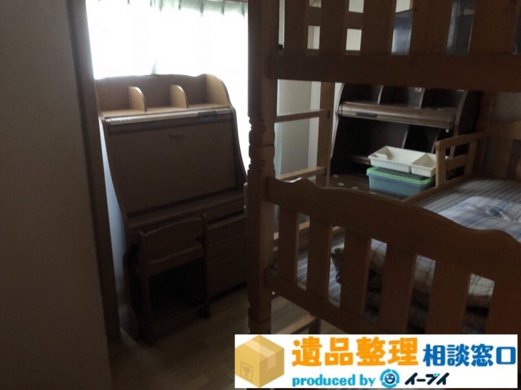 2018年8月8日大阪府池田市で遺品整理作業に伴い子供部屋のベッドなど片付けました。写真4