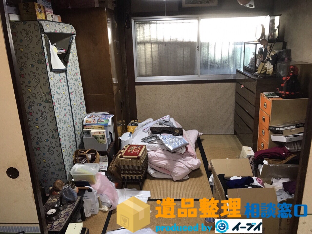 大阪府枚方市で遺品整理作業に伴い家具処分や遺品の処分をしました。のアイキャッチ