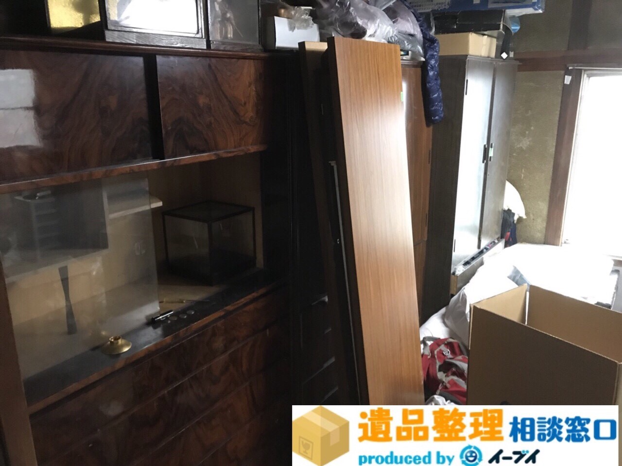 大阪府八尾市で遺品整理の依頼で生活用品の片付けや布団など処分をしました。のアイキャッチ