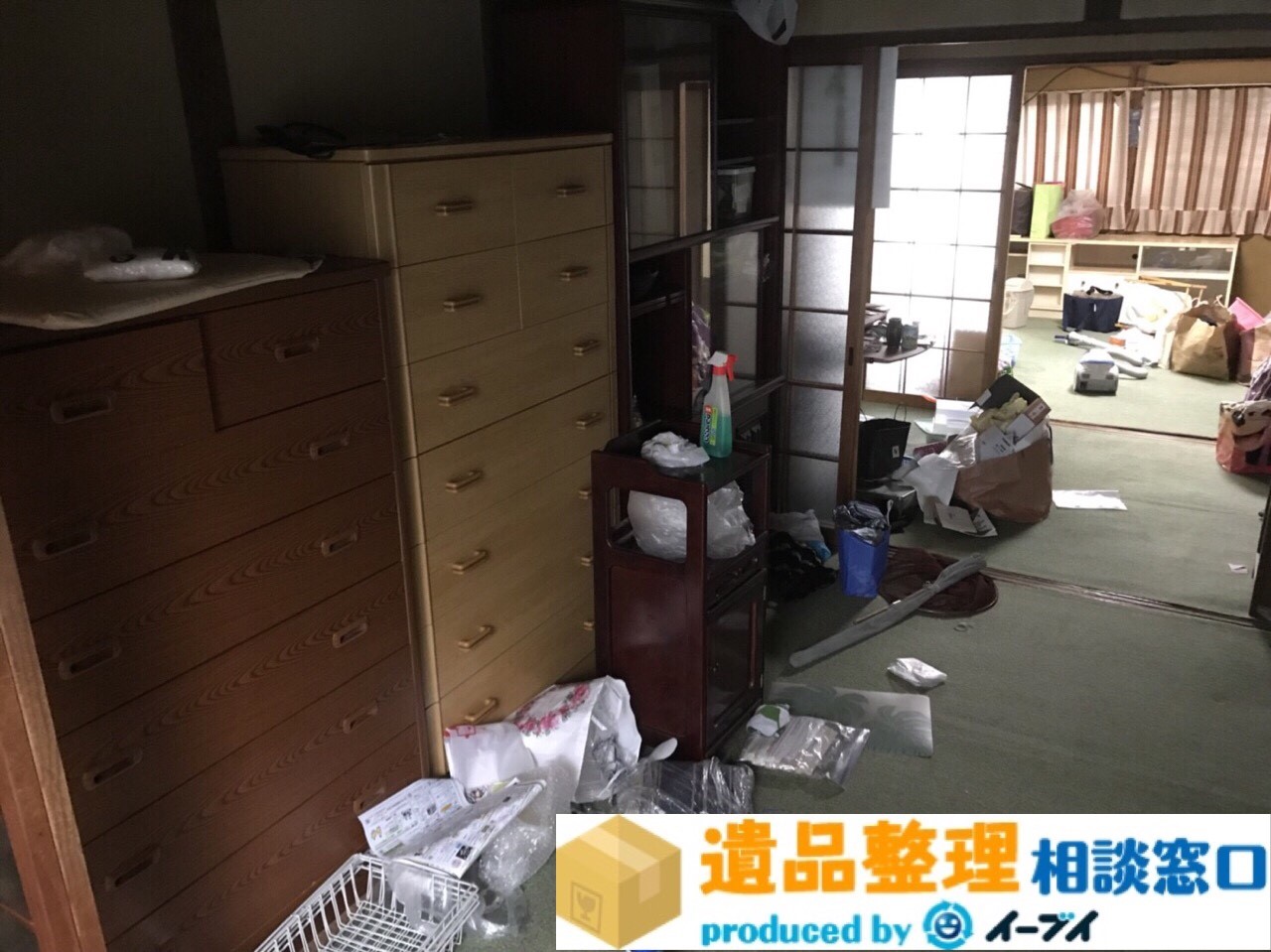 大阪府高石市で遺品整理に伴い家財道具の処分をしました。のアイキャッチ
