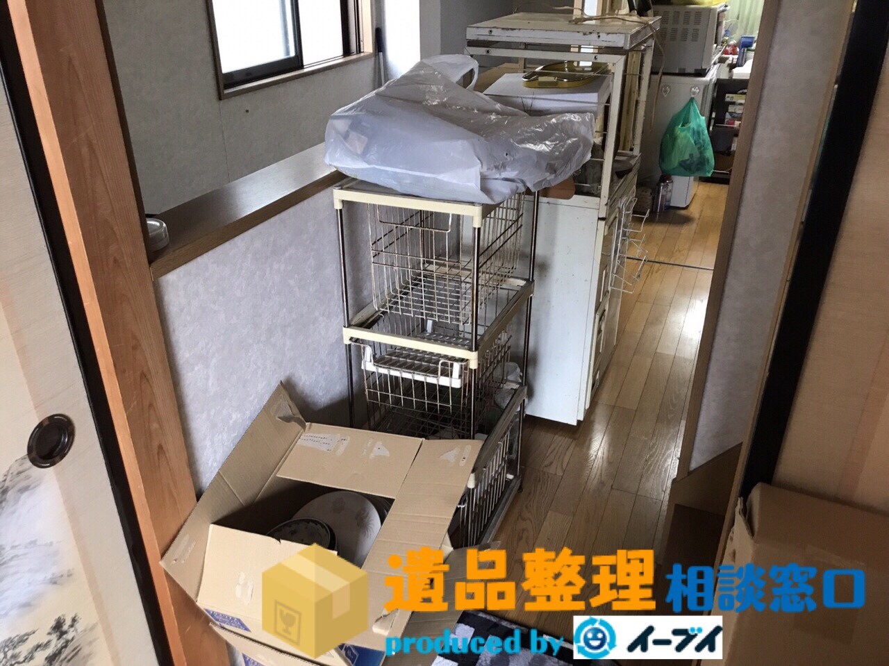 京都府京田辺市で遺品整理の依頼を受け部屋の片付けや処分をしました。のアイキャッチ