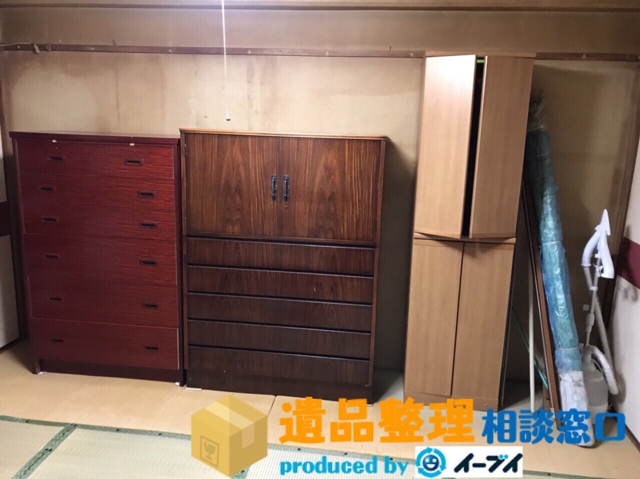 奈良県生駒市で遺品整理の作業で押し入れの中身や家具処分をしました。のアイキャッチ